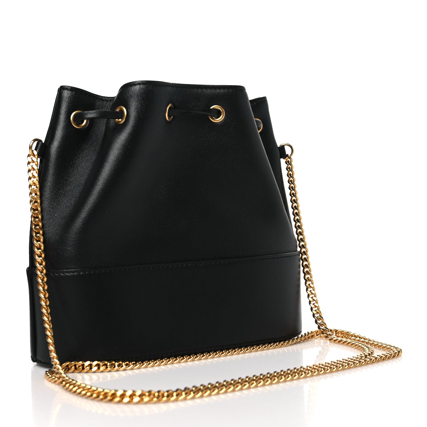 Valentino Garavani Nappa Mini VLogo Signature Chain Bucket Bag Black 3 of 11