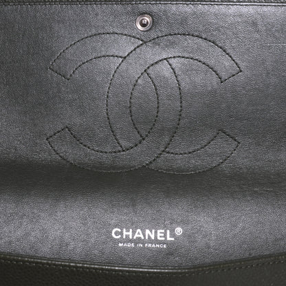 Chanel Caviar Maxi Double Flap Dark Green 7 of 8