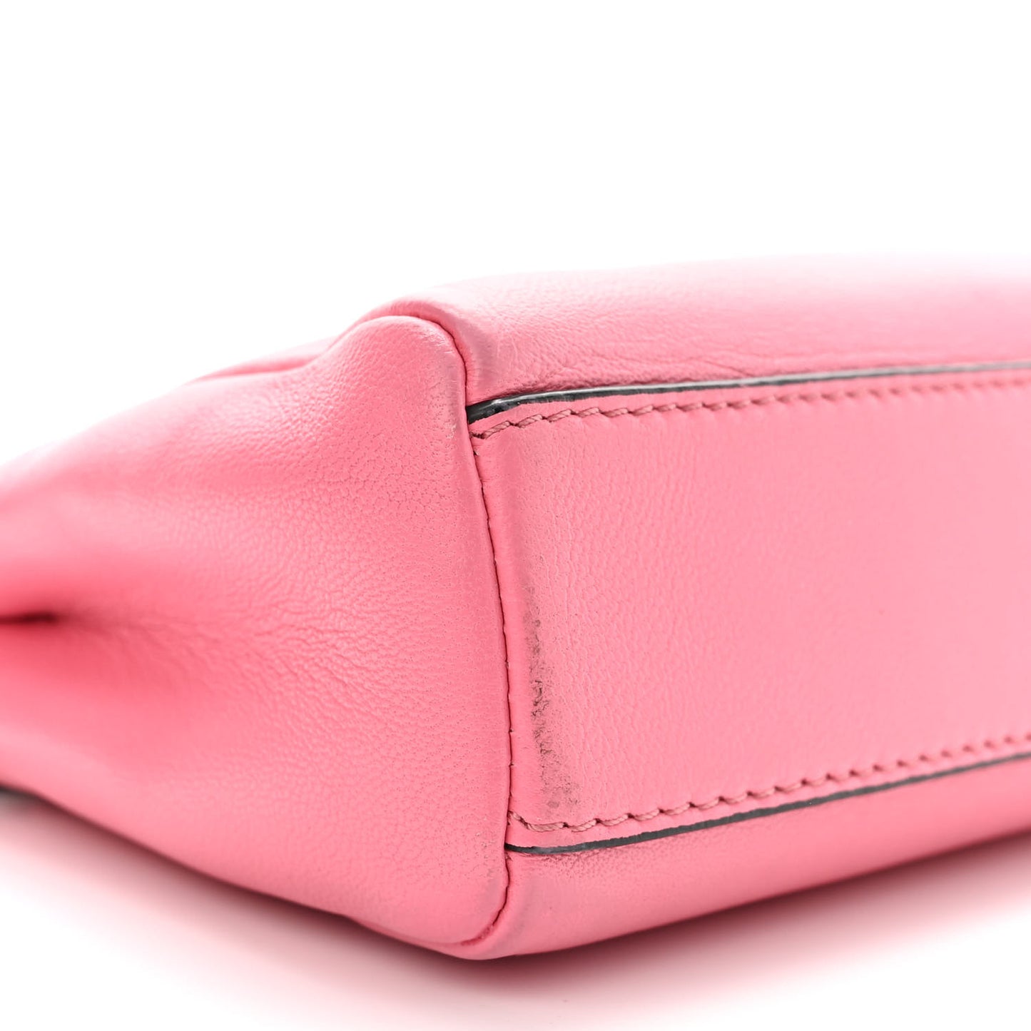 Shiny Nappa Micro Peekaboo Iconic Satchel Rosa Fluo