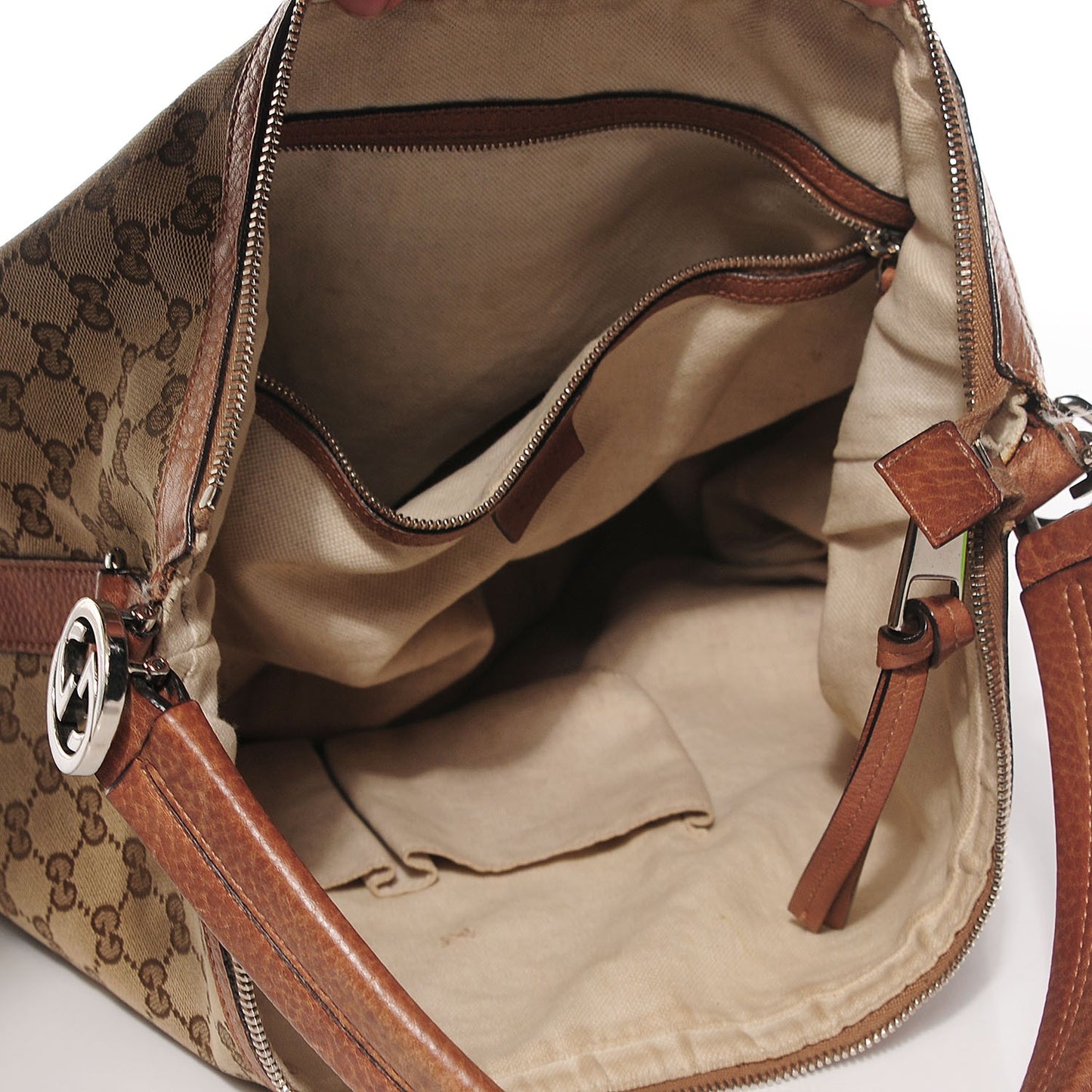 Monogram Old Libeccio Medium Miss GG Hobo Beige Ebony Light Brown