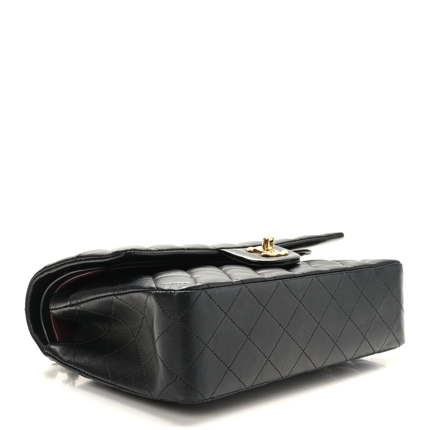 Chanel Lambskin Quilted Medium Double Flap Black 4 of 9