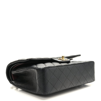 Chanel Lambskin Quilted Medium Double Flap Black 4 of 9