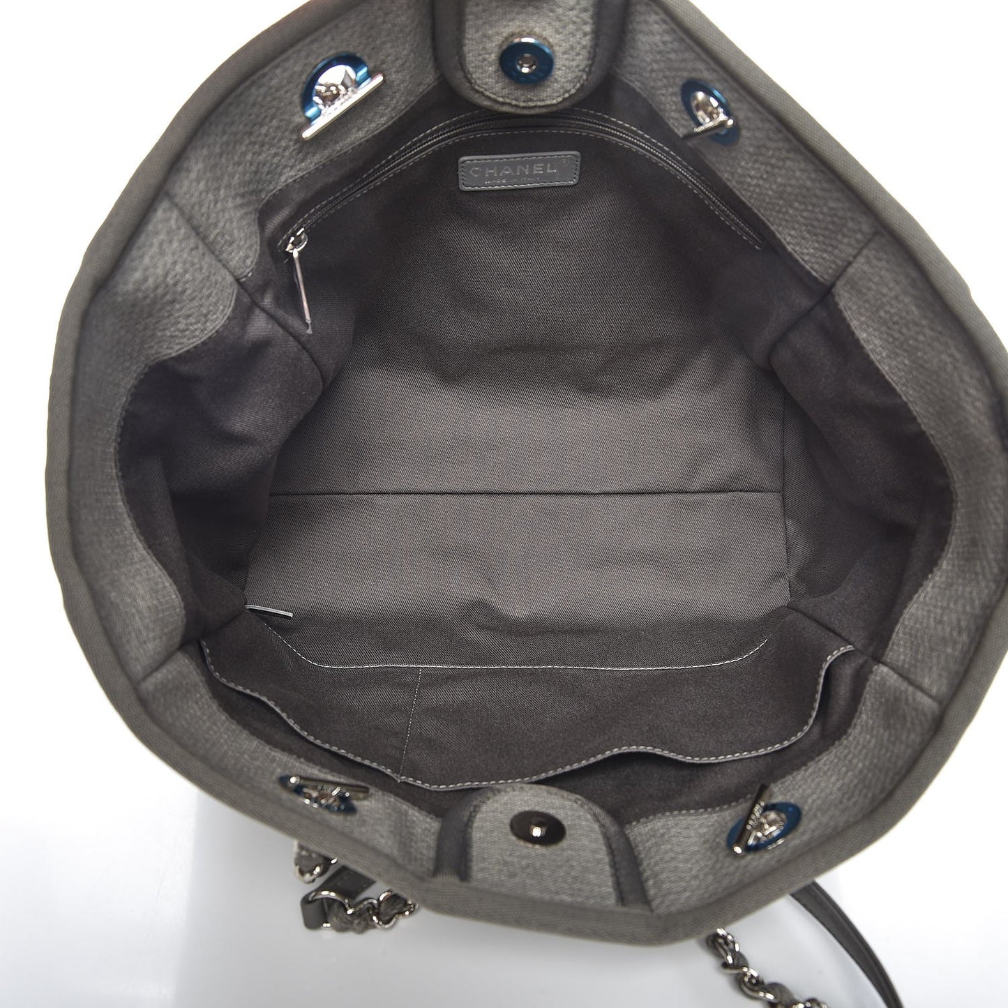 Canvas Small Deauville Tote Grey