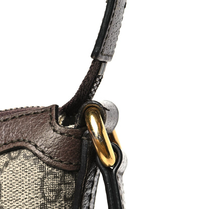Gucci GG Supreme Monogram Web Small Ophidia Half Moon Hobo Brown 12 of 13
