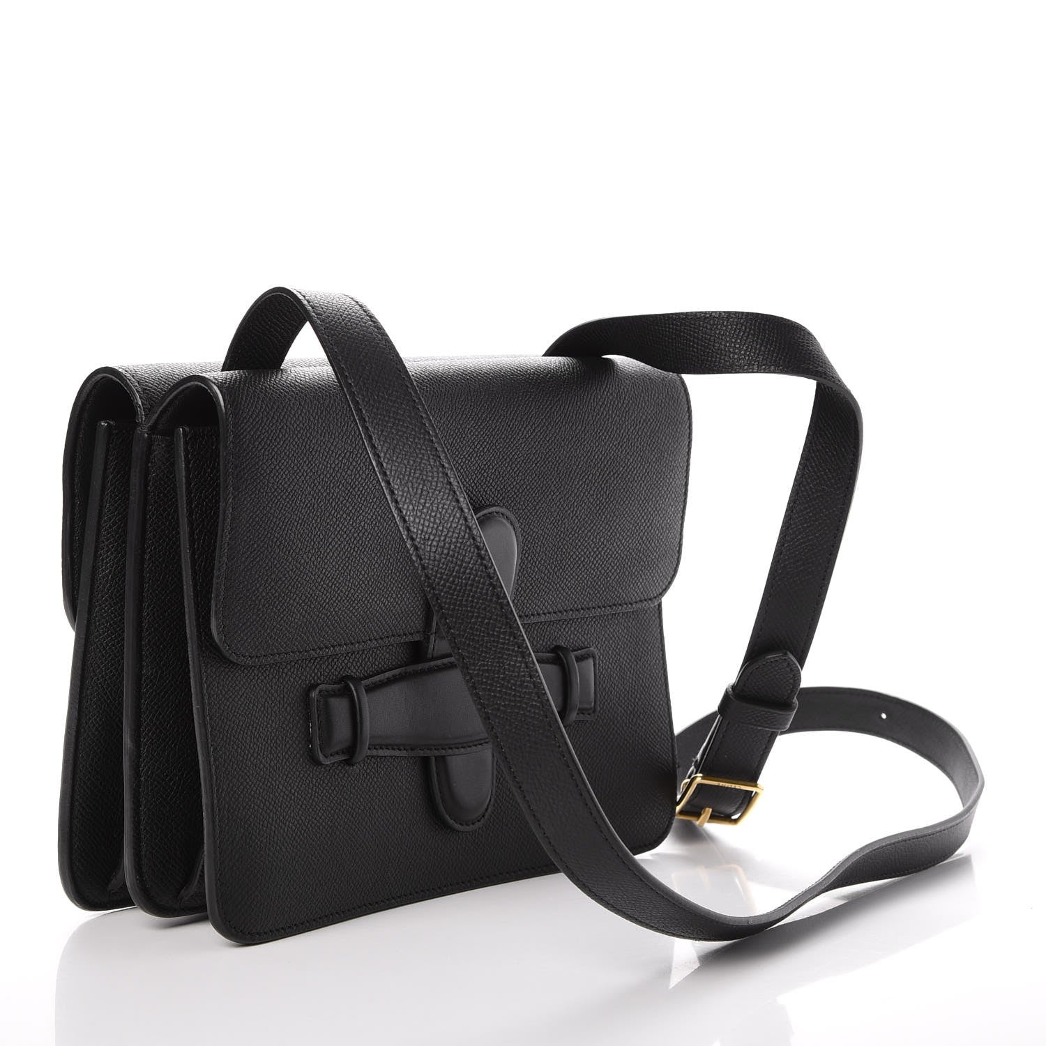 Celine Baby Grained Calfskin Medium Symmetrical Bag Black 3 of 11
