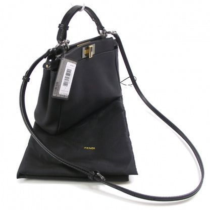 Fendi Nappa Mini Peekaboo Iconic Satchel Black 3 of 11
