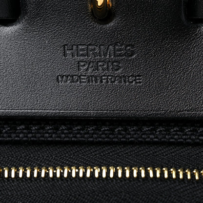 Hermes Military Toile Vache Hunter Herbag Zip PM 31 Black 8 of 12
