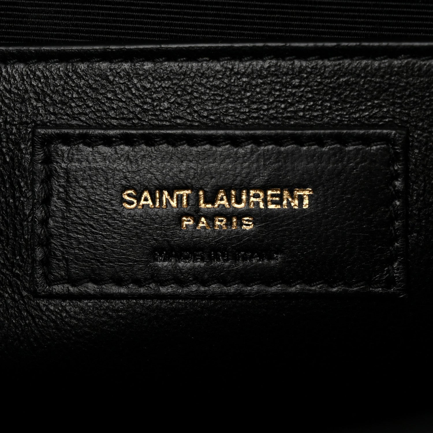 Saint Laurent Grain De Poudre Textured Mixed Matelasse Triquilt Medium Monogram Satchel Black 6 of 10