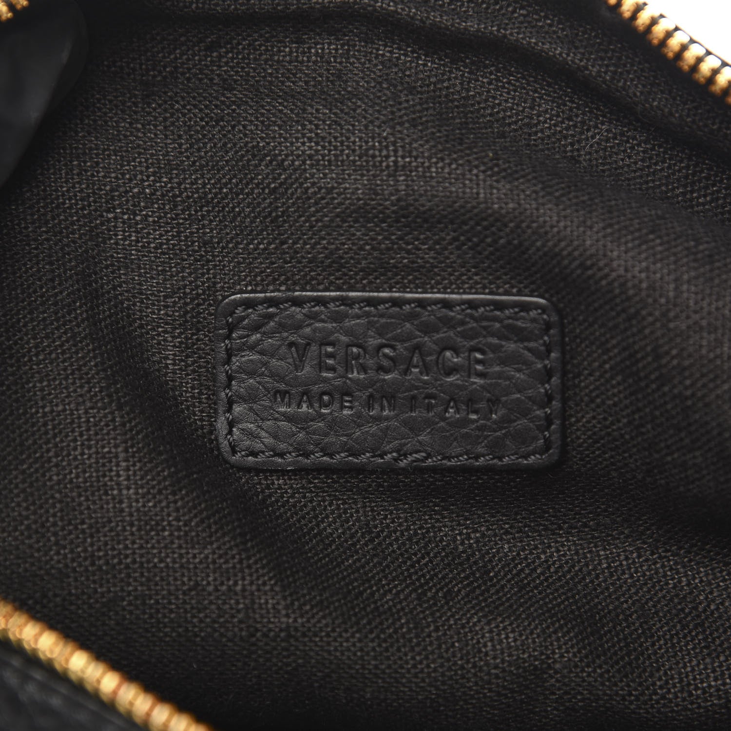 Versace Calfskin Palazzo Medusa Belt Bag Black 5 of 10