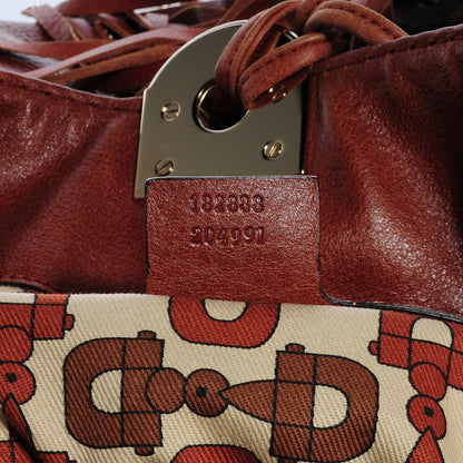 Gucci Leather Guccissima Large Indy Top Handle Bag Brown 7 of 7