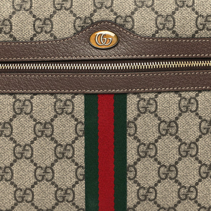 Gucci GG Supreme Monogram Large Ophidia Pouch Clutch Brown 8 of 11
