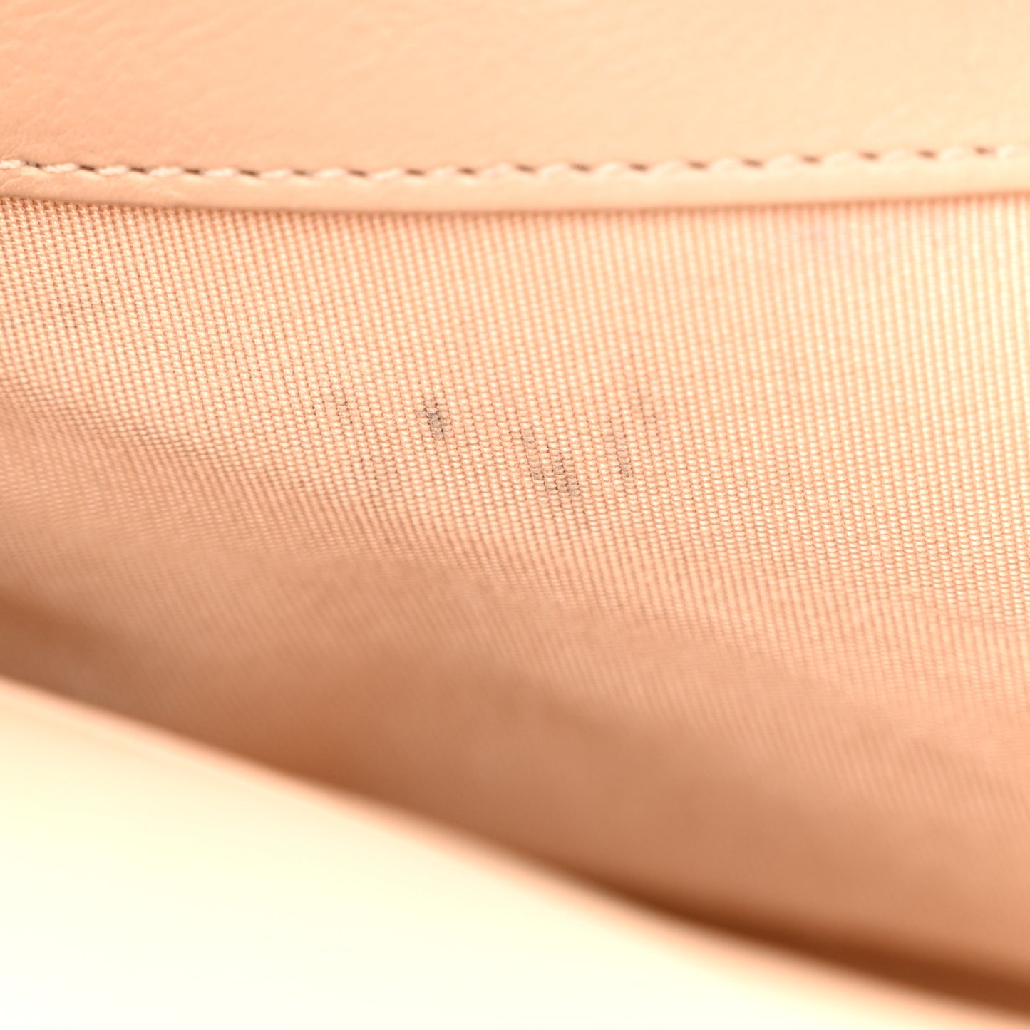 Calfskin Studded Chevron Quilted Medium Wars Flap Beige