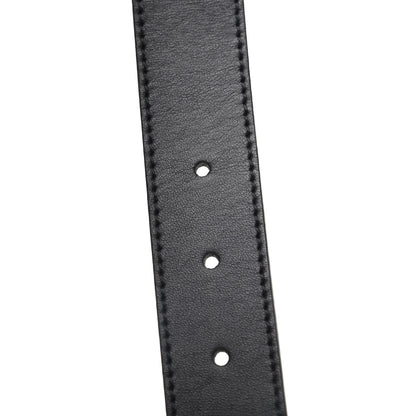 Gucci Calfskin Crystal Interlocking G Belt 90 36 Black 4 of 6