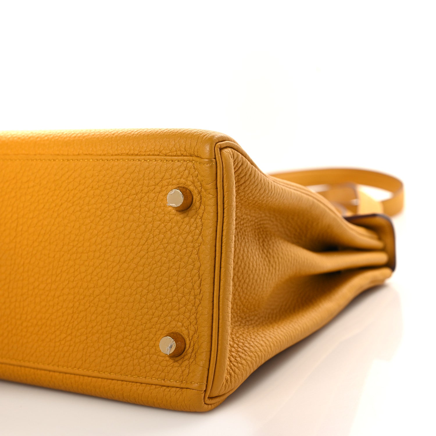 Hermes Togo Kelly Retourne 28 Jaune Ambre 9 of 9