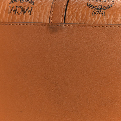 MCM Visetos Toni Shopper Tote Cognac 11 of 22