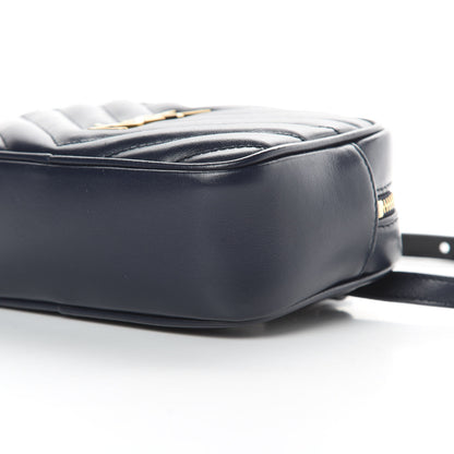 Saint Laurent Calfskin Matelasse Monogram Lou Belt Bag Blue 10 of 12