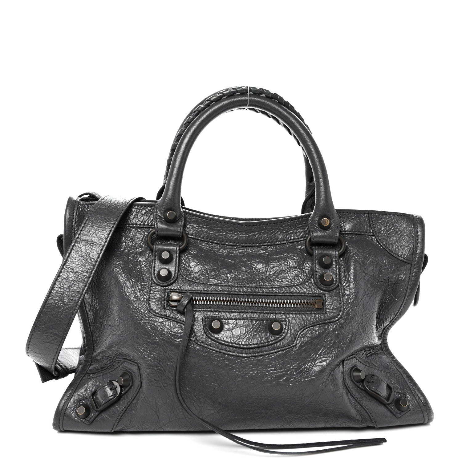 Balenciaga Agneau Arena Classic Hardware Small Le City Volcanic Rock 1 of 10