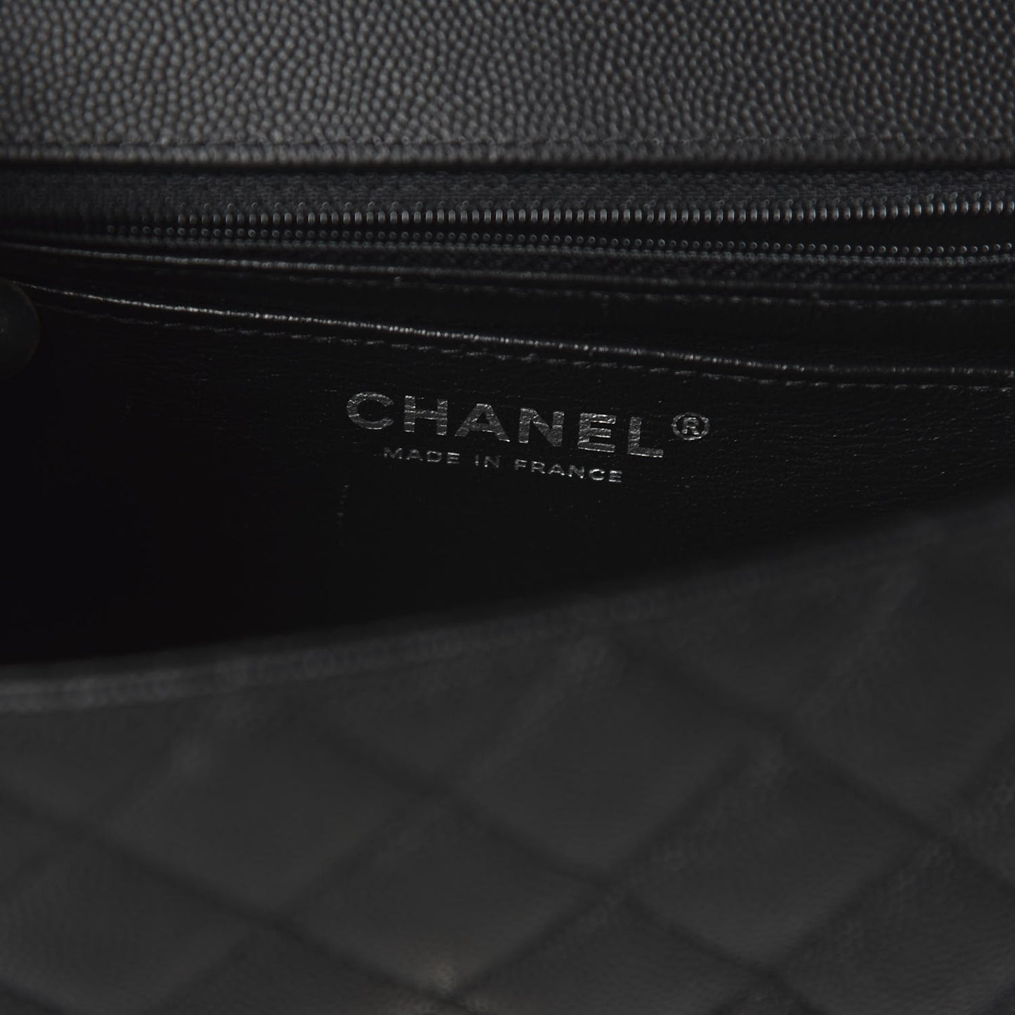Caviar Quilted Mini Rectangular Flap Black