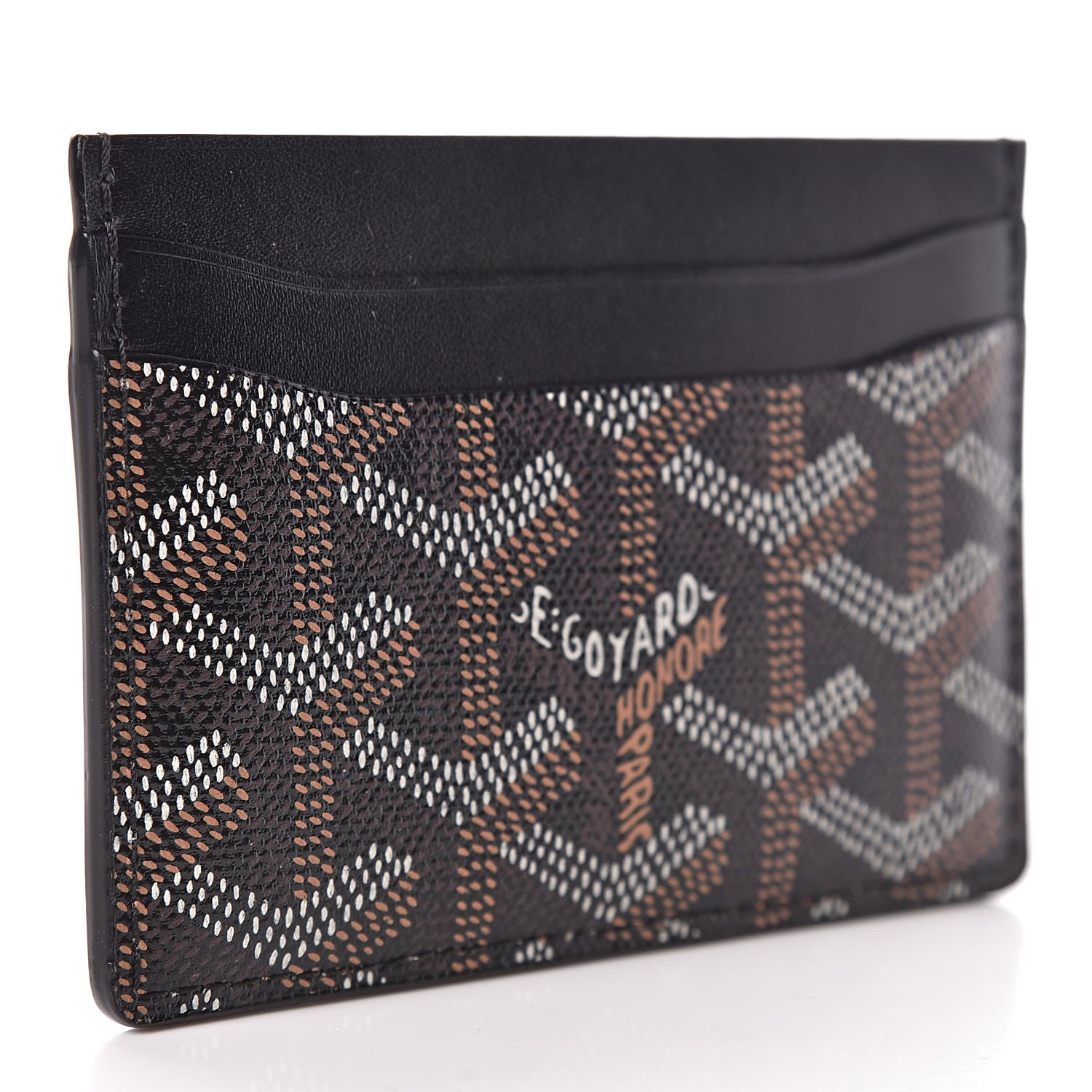 Goyard Goyardine Saint Sulpice Card Holder Black 3 of 7
