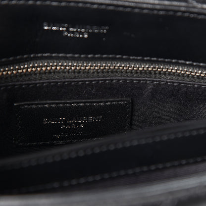Saint Laurent Calfskin Y Quilted Monogram Toy Loulou Crossbody Bag Black 6 of 9