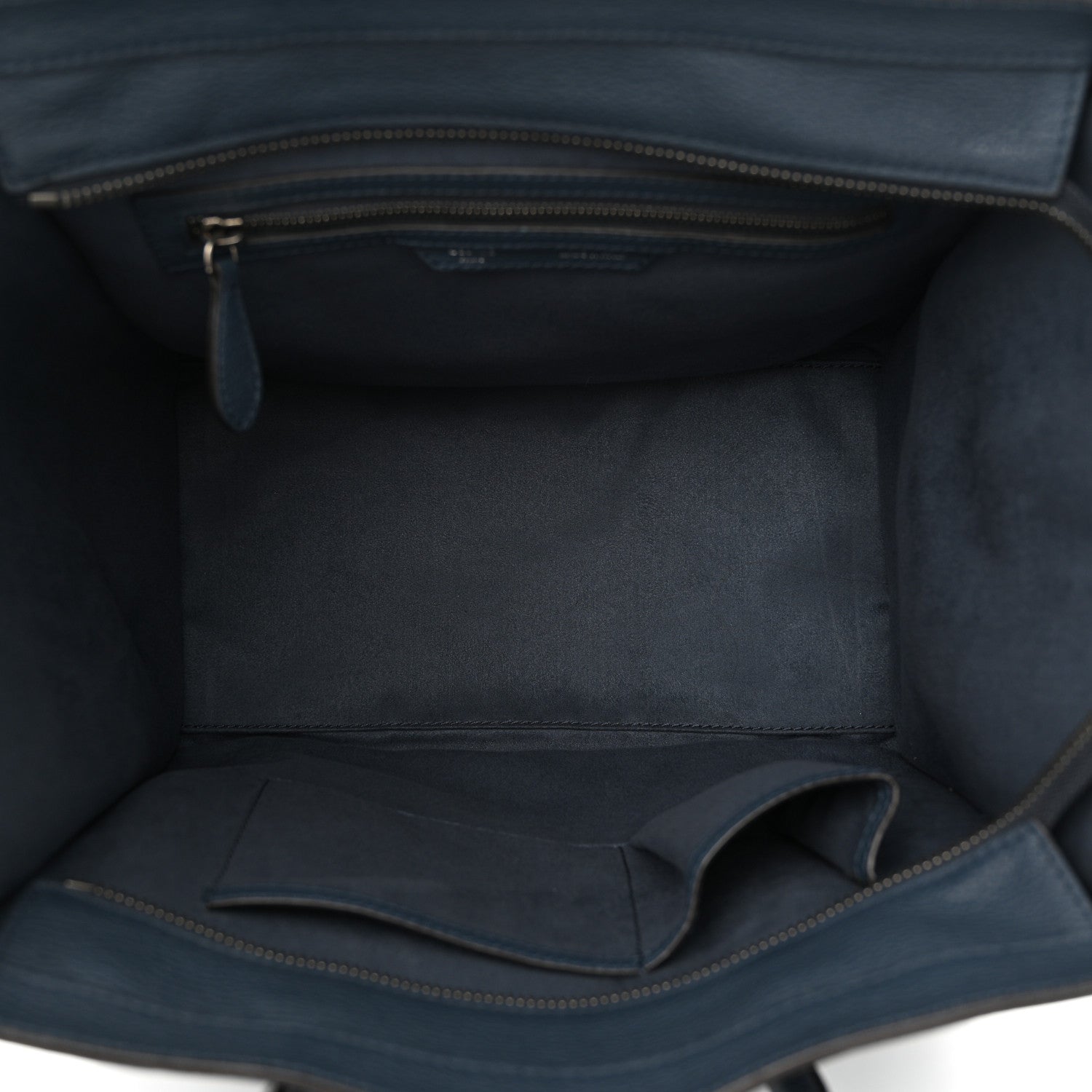 Celine Drummed Calfskin Mini Luggage Orage 5 of 9
