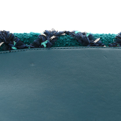 Chanel Tweed Lizard Quilted Small Coco Handle Flap Green Multicolor 11 of 11