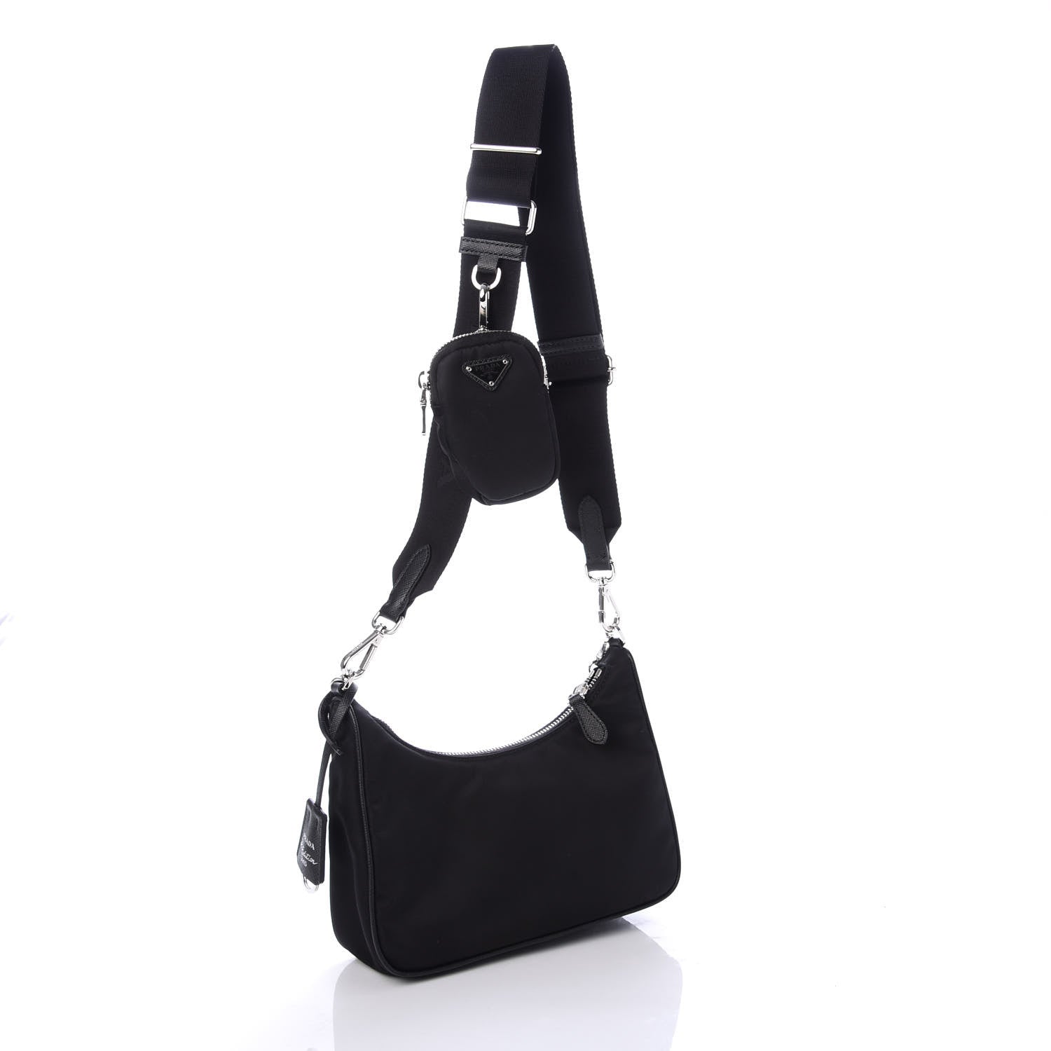 Prada Nylon Re-Edition 2005 Shoulder Bag Black 3 of 9