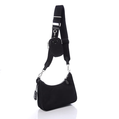 Prada Nylon Re-Edition 2005 Shoulder Bag Black 3 of 9