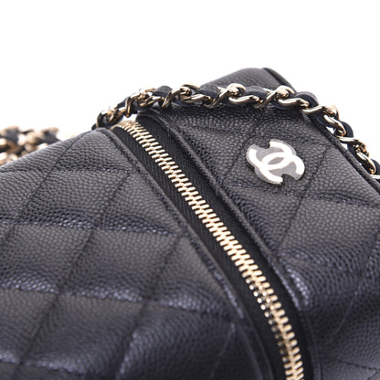 Chanel Caviar Quilted Phone Holder With Chain Black 20 of 23