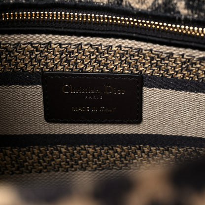 Christian Dior Canvas Medium Mizza Embroidered Lady D-Lite Beige Multicolor 6 of 12