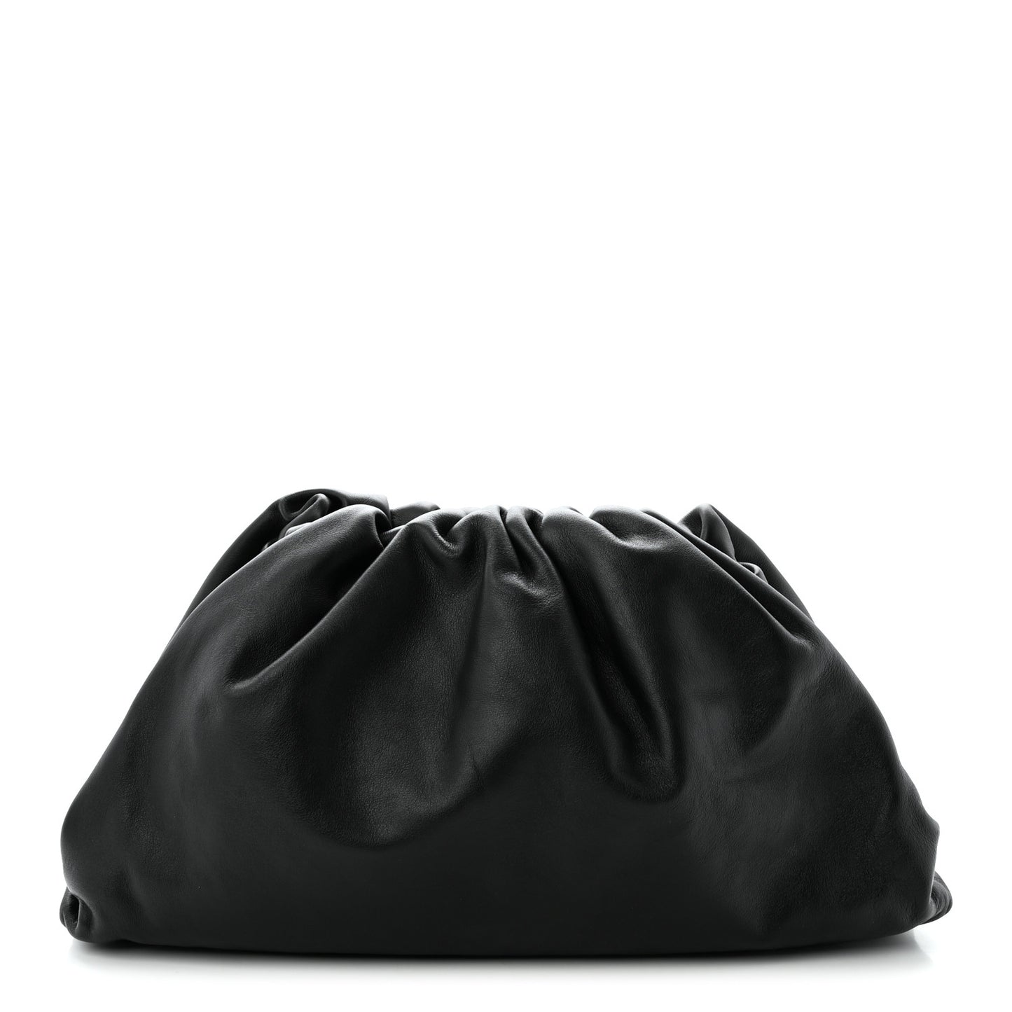 Smooth Butter Calf The Pouch Oversized Clutch Black