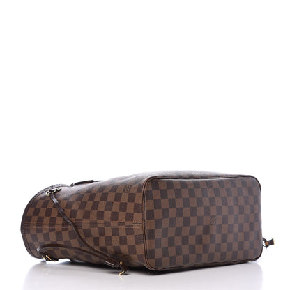 Louis Vuitton Damier Ebene Neo Neverfull MM Rose Ballerine 4 of 38