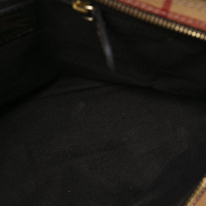 Burberry Haymarket Check Medium Regent Tote Chocolate 11 of 12