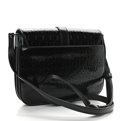 Saint Laurent Patent Embossed Small Le Monogramme Satchel Black 3 of 8