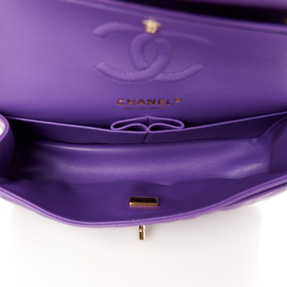 Chanel Caviar Quilted Small Double Flap Purple 5 of 12