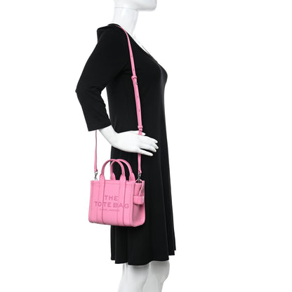 Marc Jacobs Grained Calfskin Mini The Tote Bag Candy Pink 2 of 10