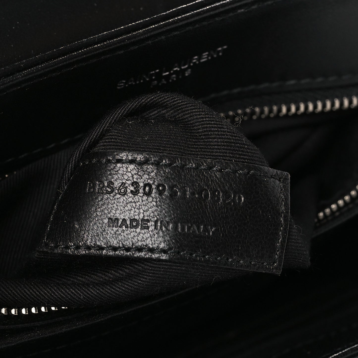 Calfskin Y Quilted Monogram Toy Loulou Crossbody Bag Black