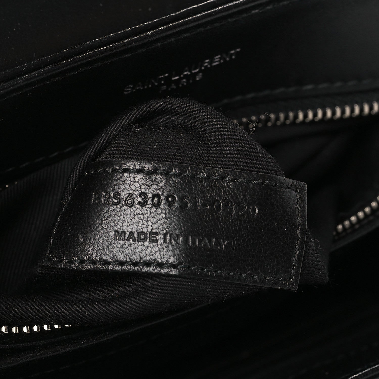 Saint Laurent Calfskin Y Quilted Monogram Toy Loulou Crossbody Bag Black 7 of 9