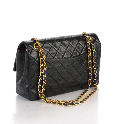 Chanel Lambskin Quilted Medium Single Flap with Wallet Black 3 of 10