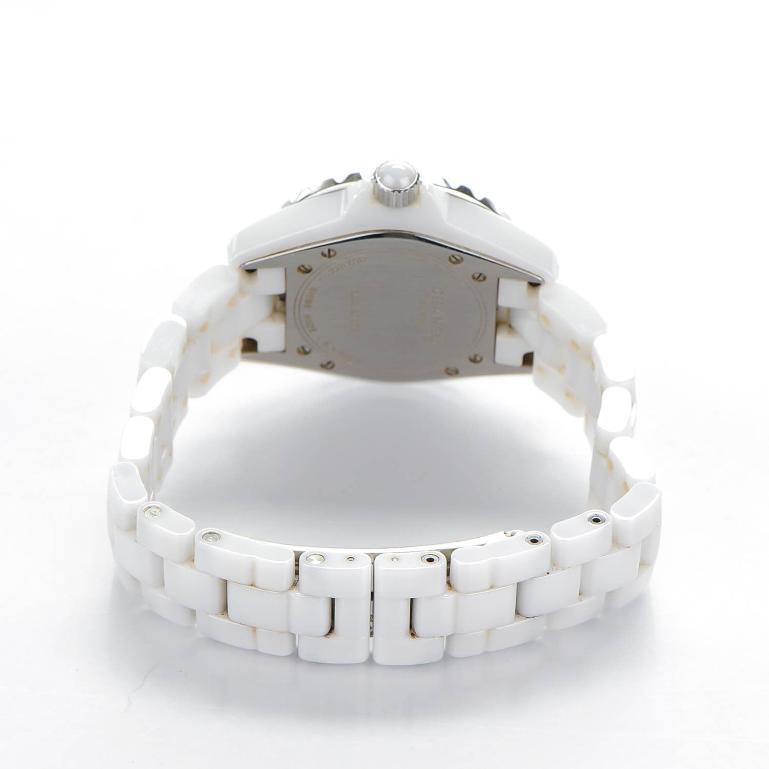 Chanel Stainless Steel Ceramic 33mm J12 Quartz Watch White 4 of 6