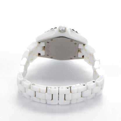 Chanel Stainless Steel Ceramic 33mm J12 Quartz Watch White 4 of 6