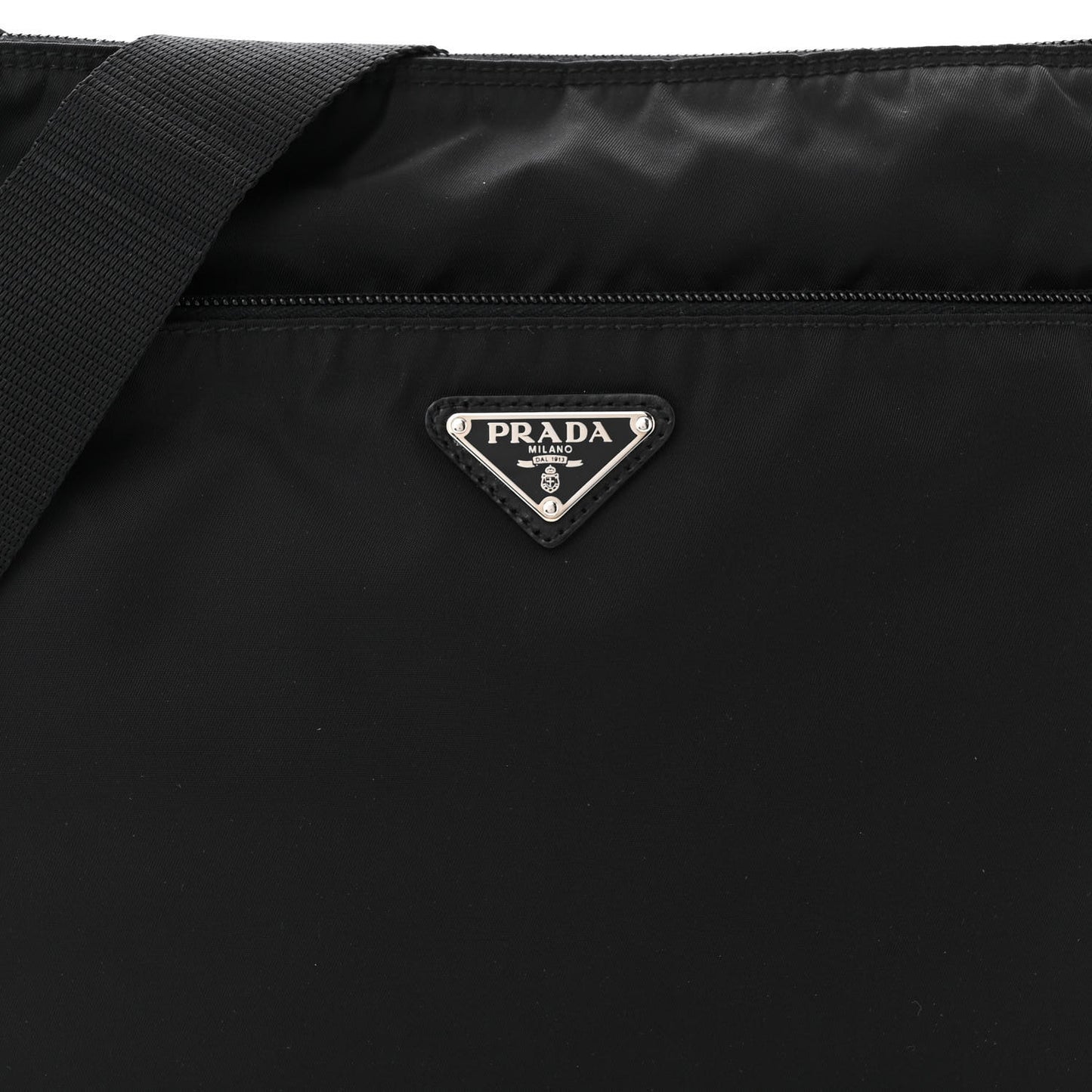 Tessuto Nylon Messenger Bag Black