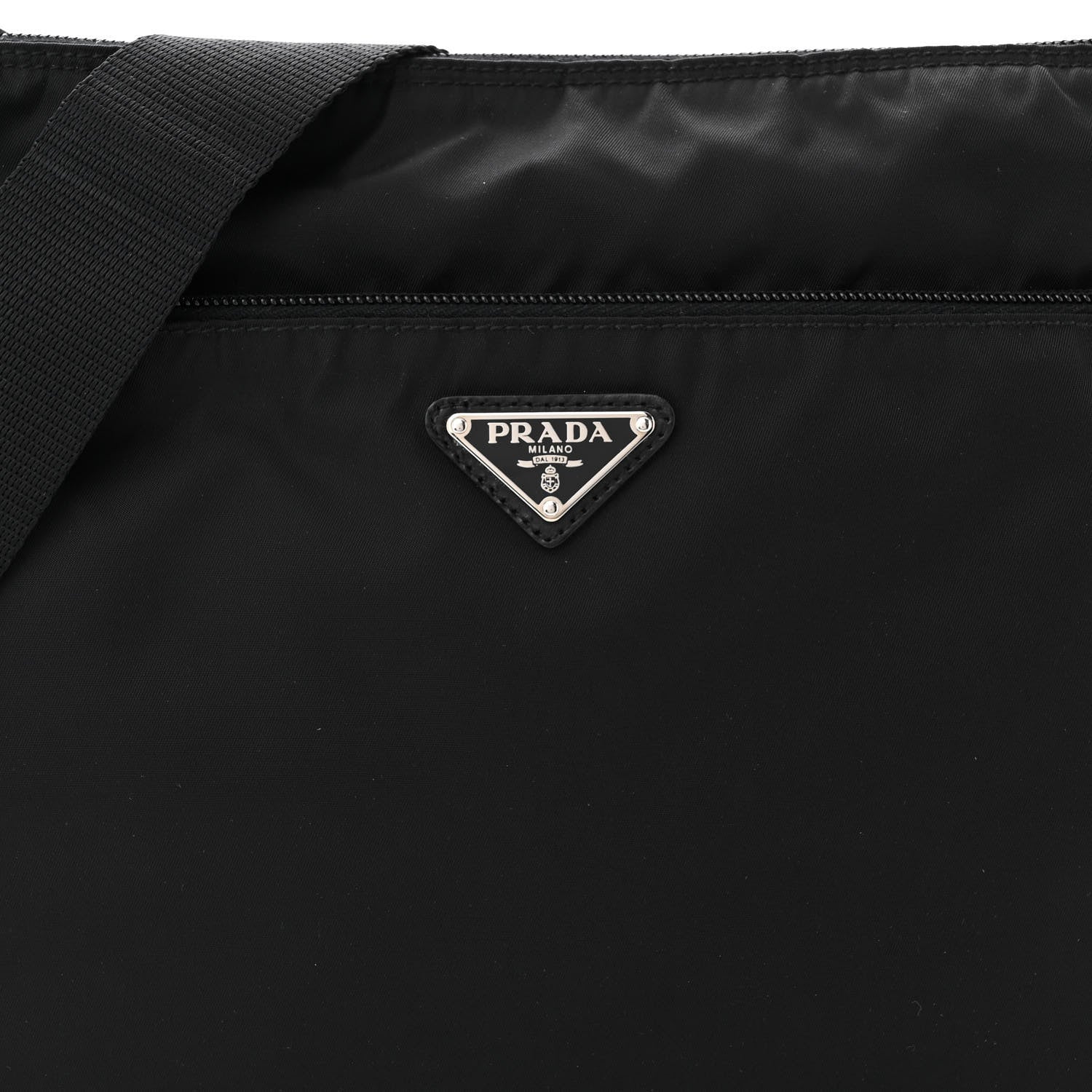 Prada Tessuto Nylon Messenger Bag Black 8 of 10
