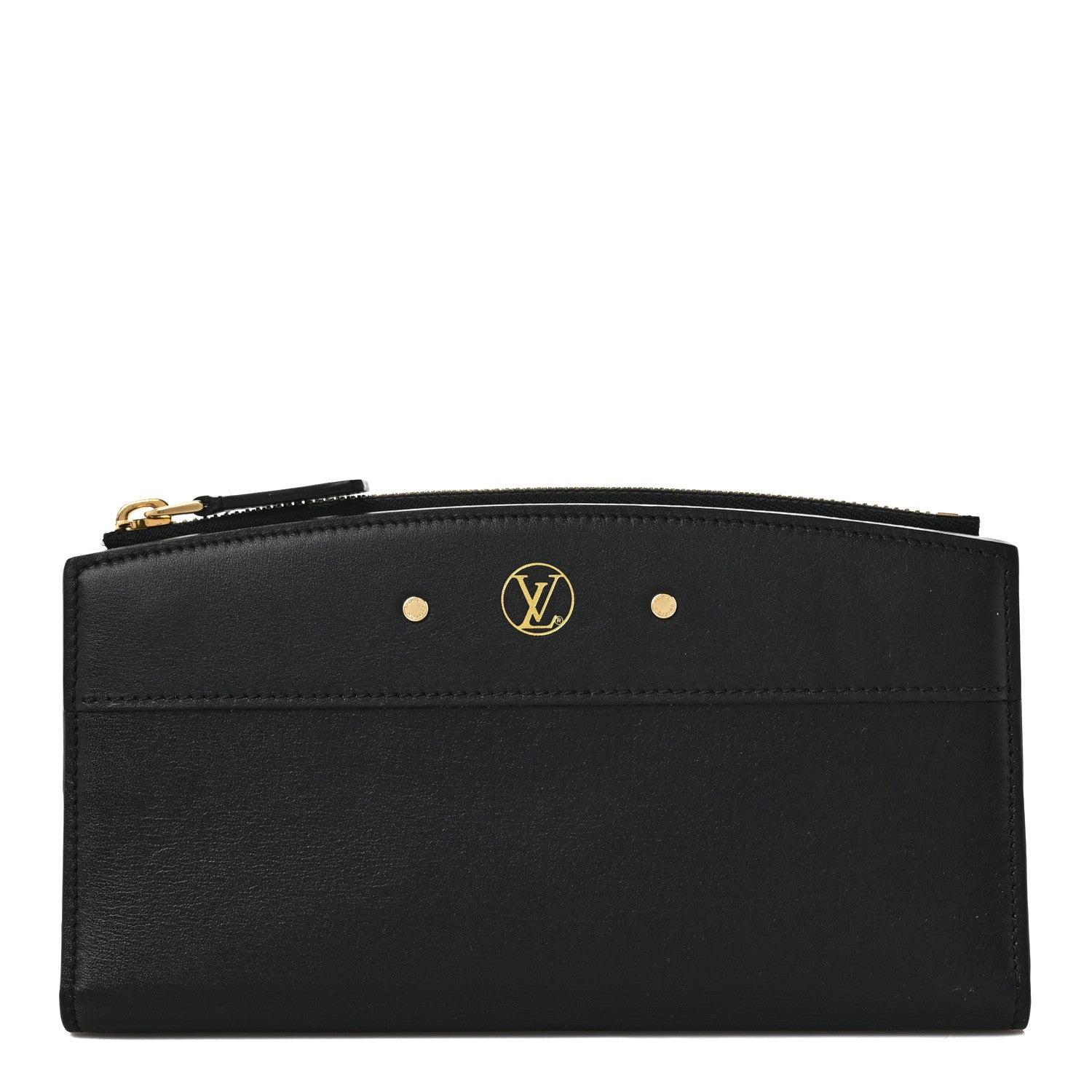 Louis Vuitton Calfskin City Steamer Wallet Black 1 of 6