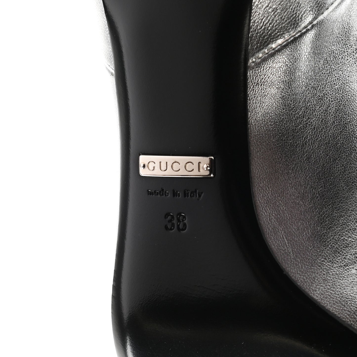 Nappa Zumi Mid Ankle Boots 38 Silver