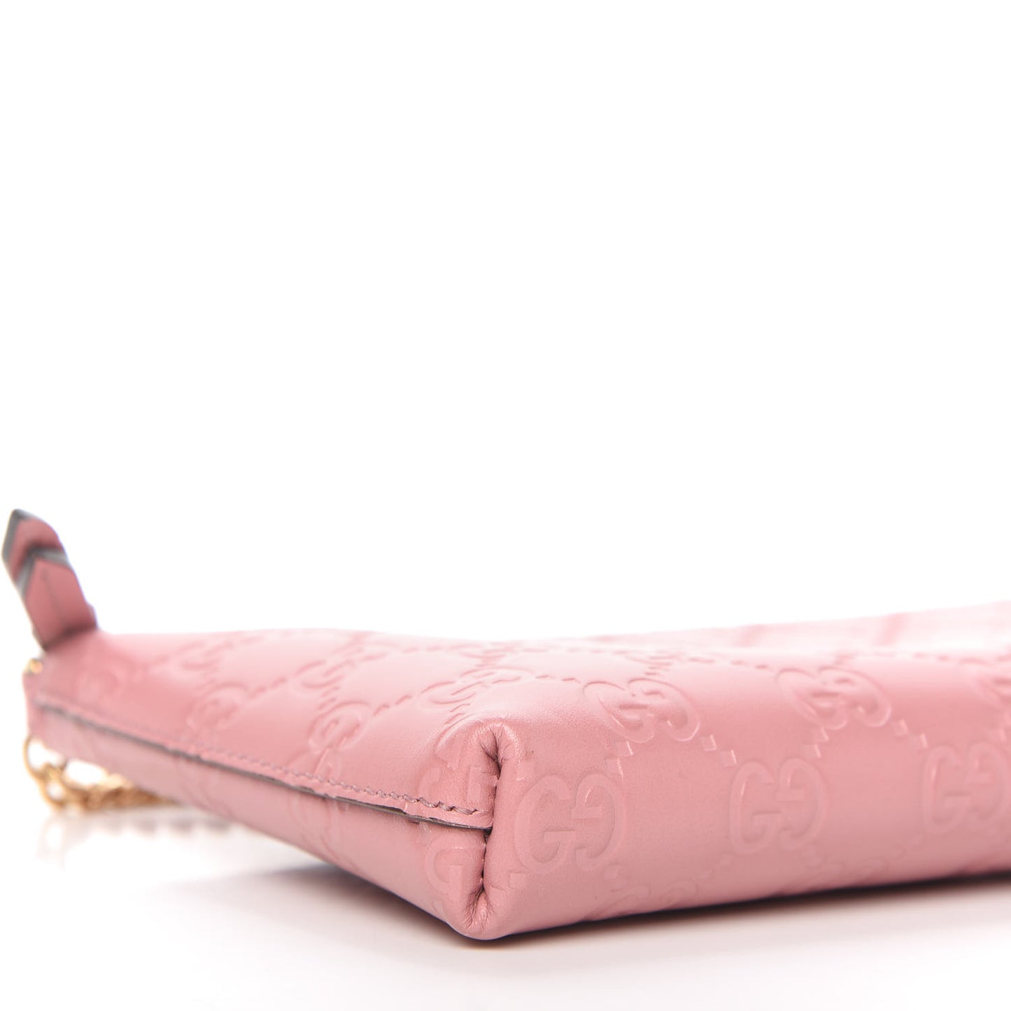 Guccissima Signature Wrist Wallet Rose Baby Candy