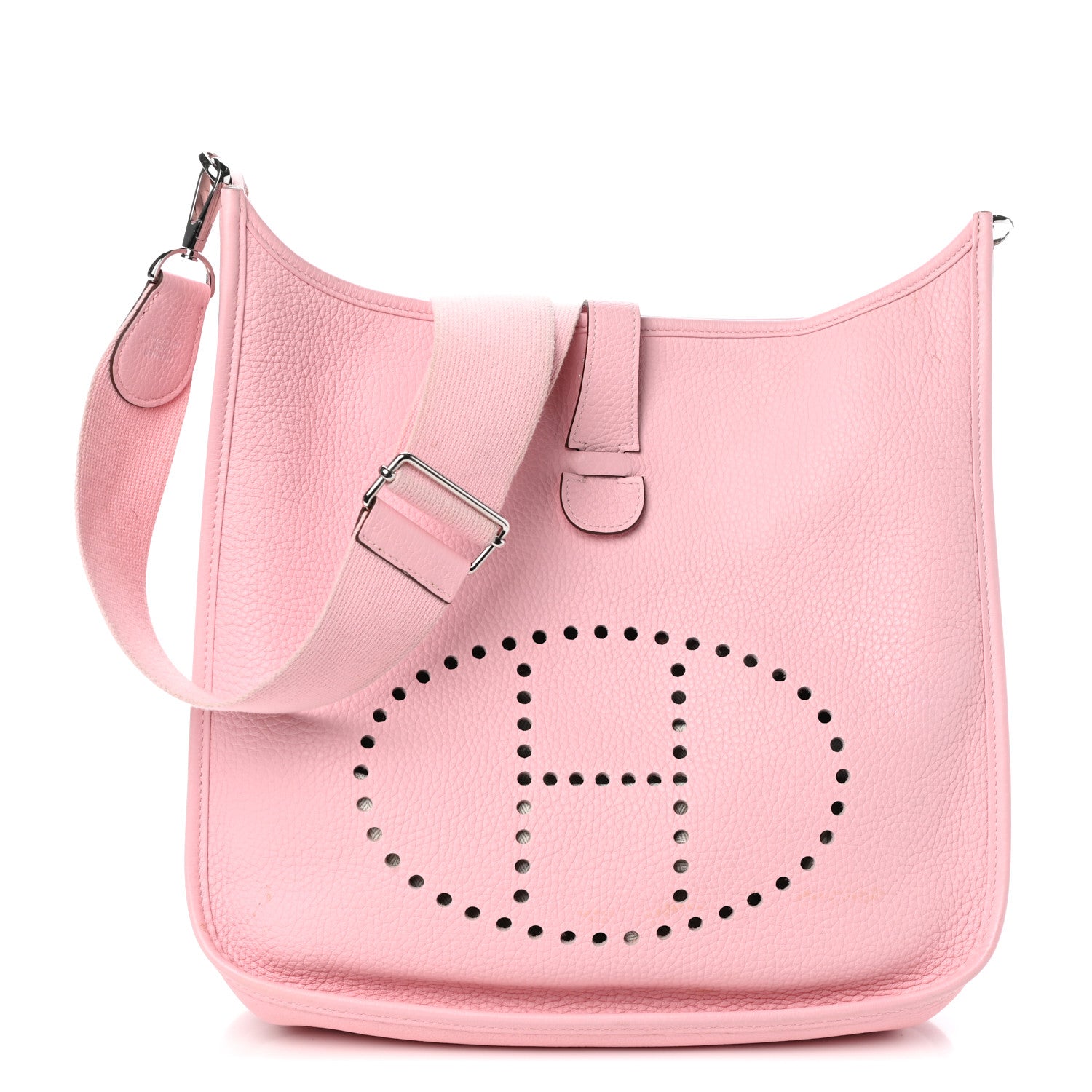 Hermes Taurillon Clemence Evelyne III GM Rose Sakura 1 of 9