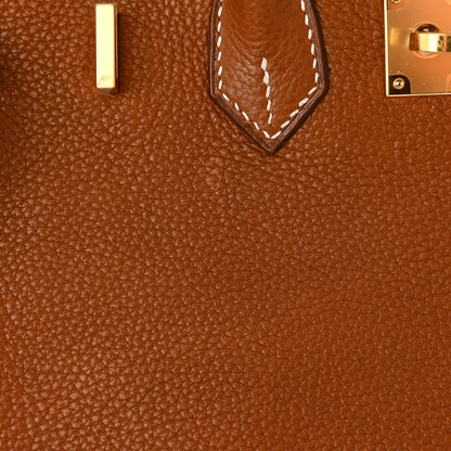 Hermes Natural Barenia Faubourg Birkin 25 Fauve 12 of 16