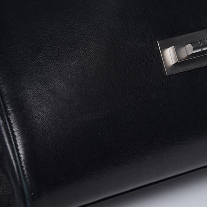 Chanel Lambskin Chocolate Bar Accordion Mademoiselle Flap Black 9 of 16