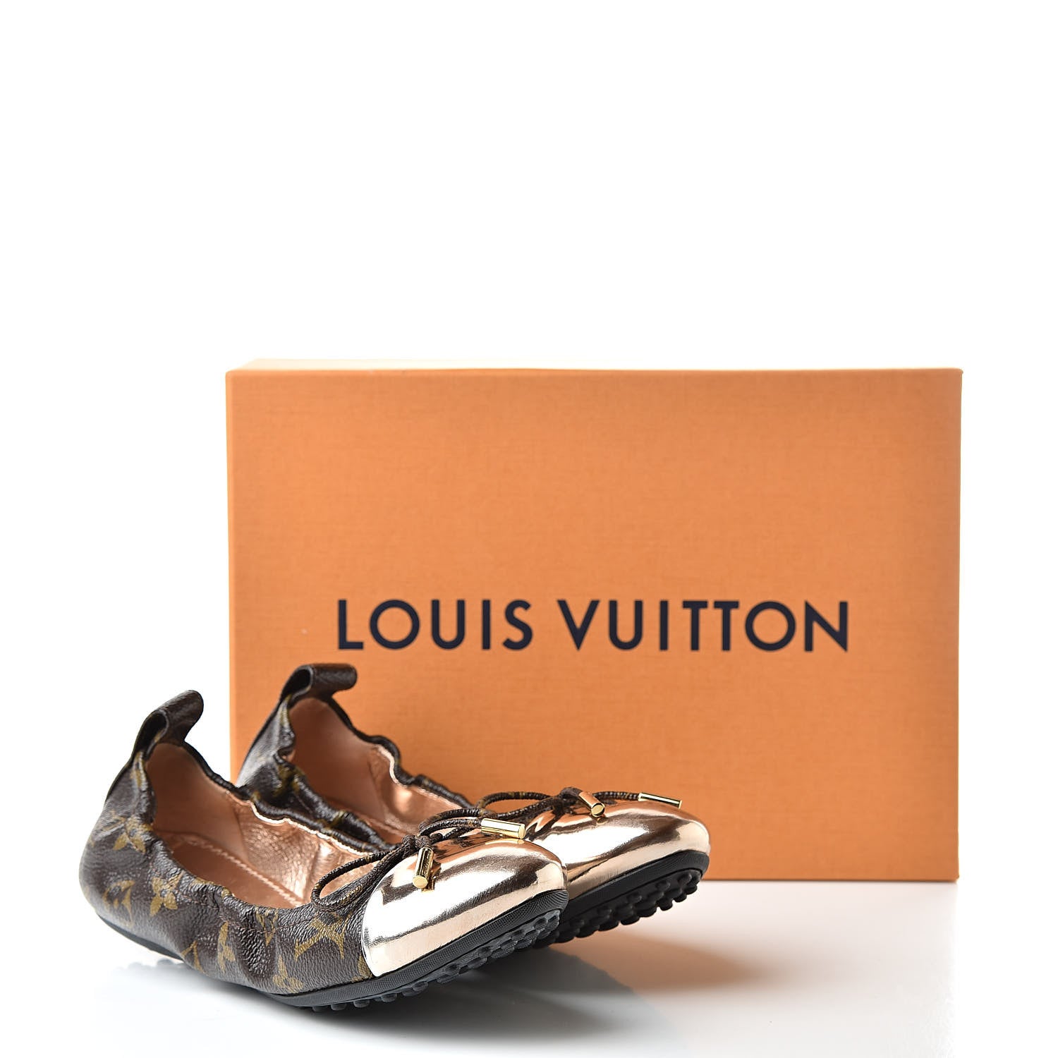 Louis Vuitton Monogram Flirty Ballet Flats 36 Gold 8 of 8